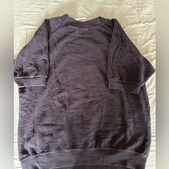 Jungmaven short sleeve raglan fleece black size M - Picture 3 of 5